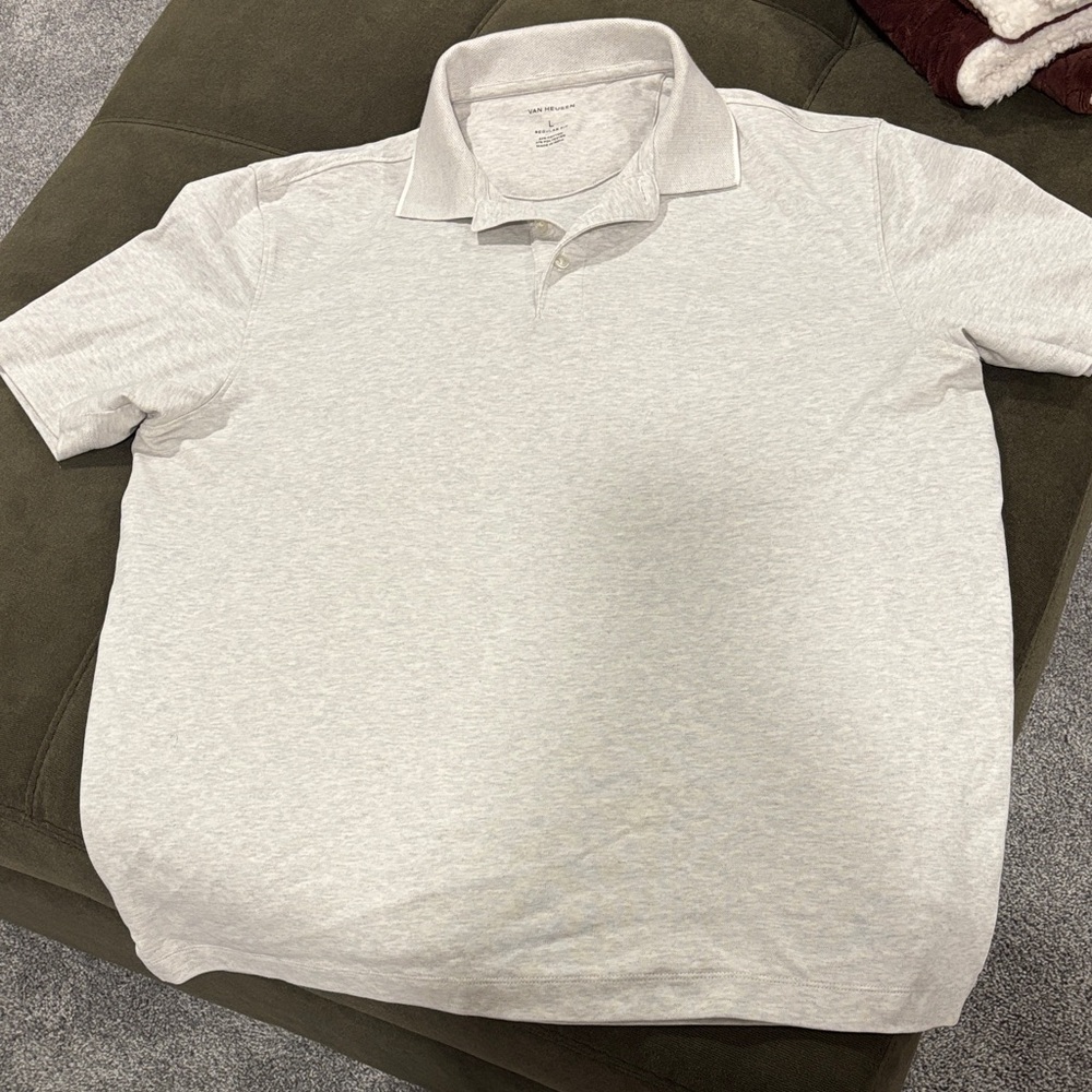 Van Heusen Light Gray Polo Shirt